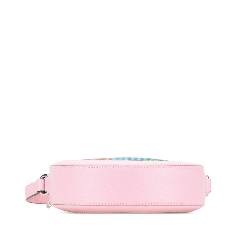 グッチ GGサイケデリック ショルダーバッグ 603938 ピンク ブラック マルチカラー PVC レザー レディース GUCCI 【中古】