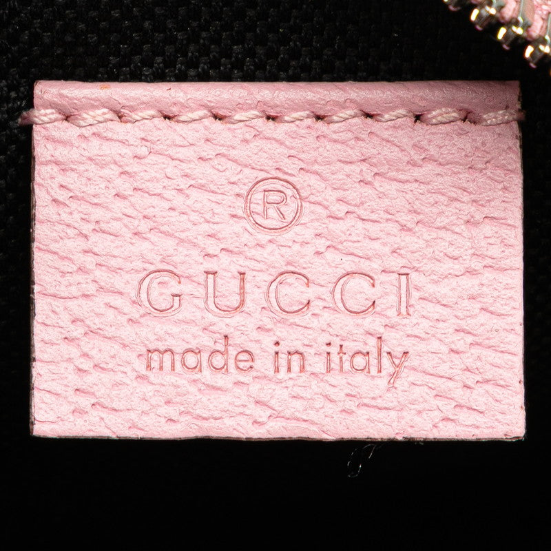グッチ GGサイケデリック ショルダーバッグ 603938 ピンク ブラック マルチカラー PVC レザー レディース GUCCI 【中古】