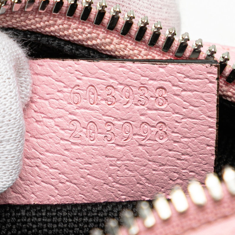 グッチ GGサイケデリック ショルダーバッグ 603938 ピンク ブラック マルチカラー PVC レザー レディース GUCCI 【中古】