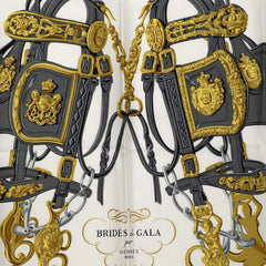 エルメス カレ90 BRIDES de GALA 式典用馬勒 スカーフ 大判 ピンク マルチカラー シルク レディース HERMES 【中古】