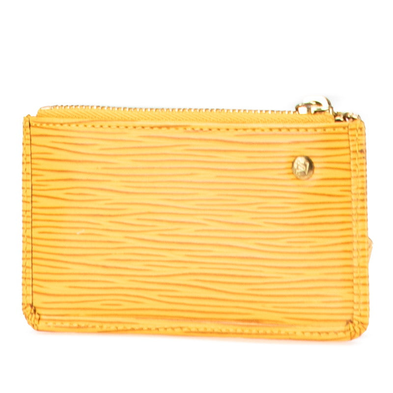 ルイ ヴィトン エピ ポシュエット クレ コインケース 小銭入れ M63809 タッシリイエロー レザー レディース LOUIS VUITTON 【中古】