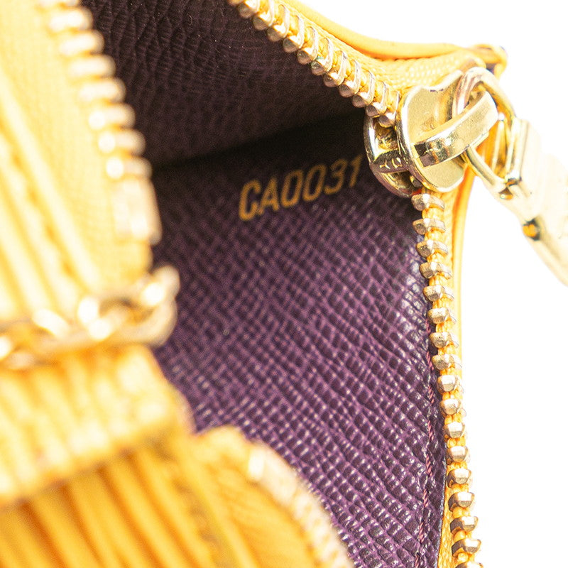 ルイ ヴィトン エピ ポシュエット クレ コインケース 小銭入れ M63809 タッシリイエロー レザー レディース LOUIS VUITTON 【中古】
