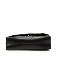 シャネル マトラッセ ココマーク チェーン ショルダーバッグ ブラック ラムスキン レディース CHANEL 中古
