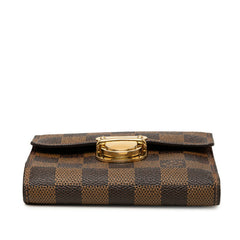 ルイ ヴィトン ダミエ ポルトフォイユ コアラ 三つ折り財布 N60005 ブラウン PVC レザー レディース LOUIS VUITTON 【中古】