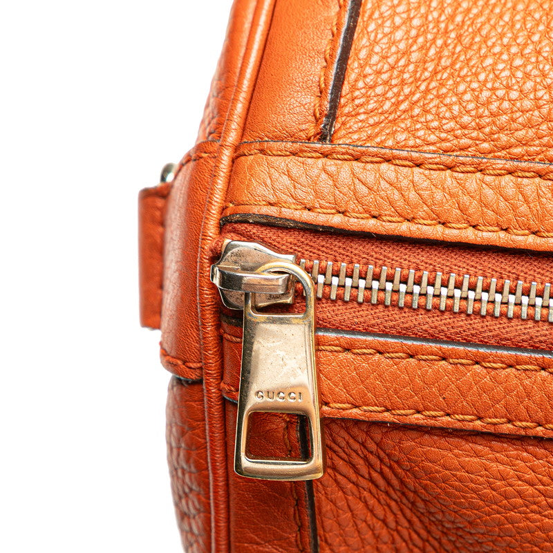 グッチ ハンドバッグ ショルダーバッグ 2WAY 247205 オレンジ ブルー レザー レディース GUCCI 【中古】