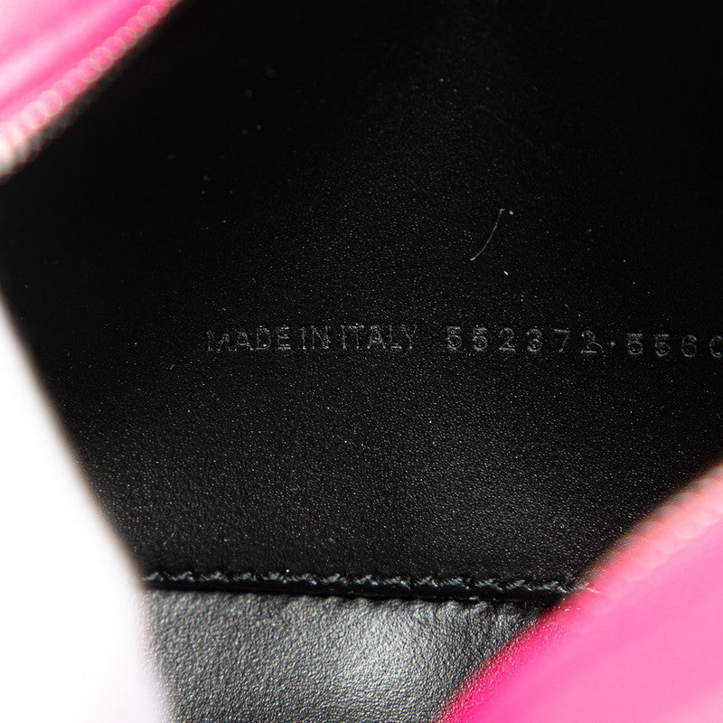 バレンシアガ エブリディ 斜め掛け ショルダーバッグ カメラバッグ 552372 ピンク レザー レディース BALENCIAGA 【中古】