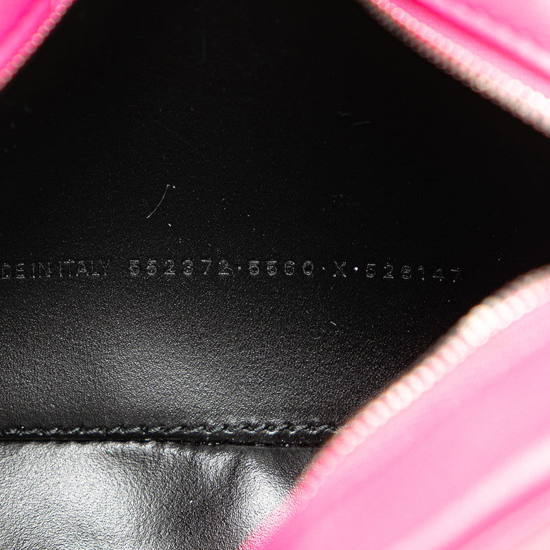 バレンシアガ エブリディ 斜め掛け ショルダーバッグ カメラバッグ 552372 ピンク レザー レディース BALENCIAGA 【中古】