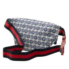 グッチ チルドレンズ GGロゴ ボディバッグ キッズ 502095 U4GAN FABBD ネイビー マルチカラー キャンバス レディース GUCCI 【中古】