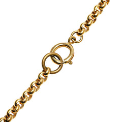 シャネル ハート モチーフ ココマーク チェーン ペンダントネックレス ゴールド メッキ レディース CHANEL 【中古】