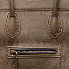 セリーヌ ラゲージ ファントム ハンドバッグ トートバッグ ブラウン レザー レディース CELINE 【中古】