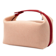 エルメス ブリッドアブラックGM ガブリオル ハンドバッグ テラコッタ オレンジ ホワイト レッド トワルアッシュ レディース HERMES 【中古】