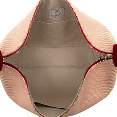 エルメス ブリッドアブラックGM ガブリオル ハンドバッグ テラコッタ オレンジ ホワイト レッド トワルアッシュ レディース HERMES 【中古】