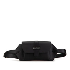 エルメス エラン ポケット 24 ウエストバッグ ブラック スイフト ヴォーエプソン レディース HERMES 【中古】