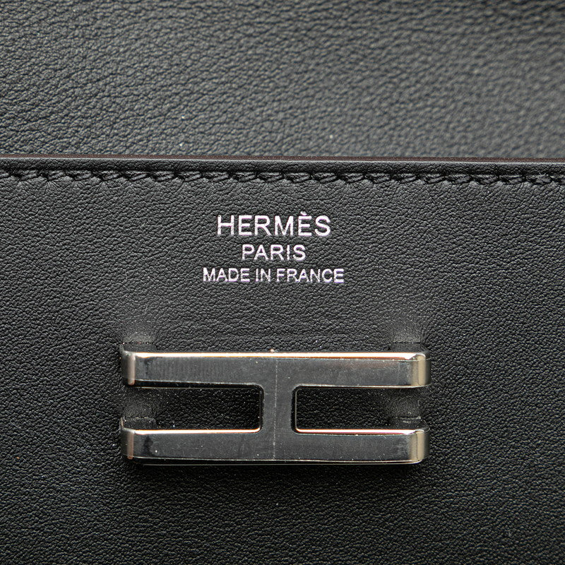 エルメス エラン ポケット 24 ウエストバッグ ブラック スイフト ヴォーエプソン レディース HERMES 【中古】