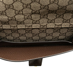 グッチ GGスプリーム ブロンディ ボディバッグ ウエストバッグ ベルトバッグ 718154 ベージュ ブラウン PVC レザー メンズ GUCCI 【中古】