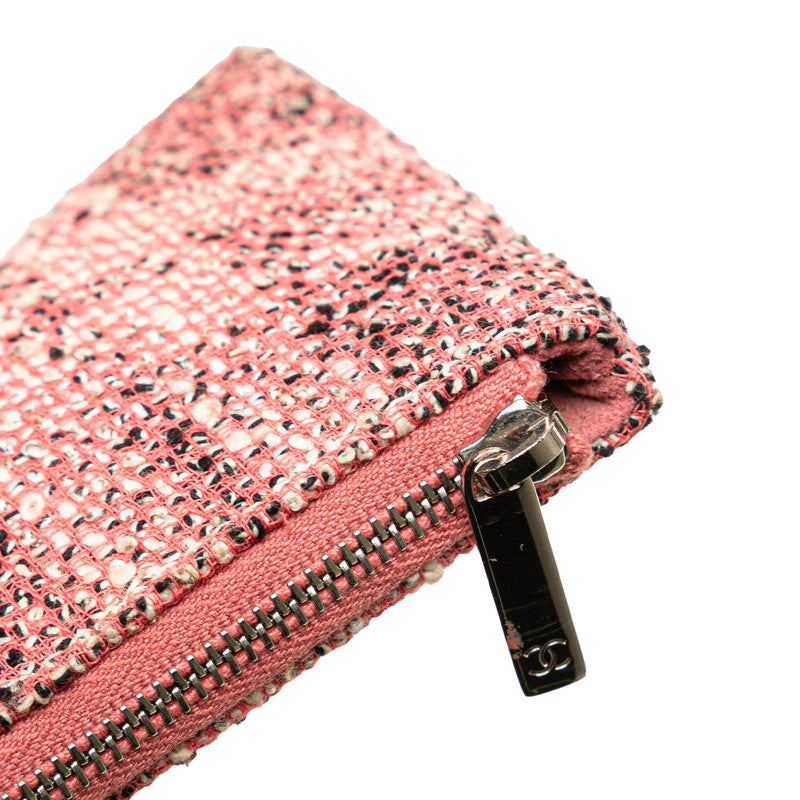 シャネル パンチング ココマーク チェーン ショルダーバッグ ピンク レザー レディース CHANEL 【中古】