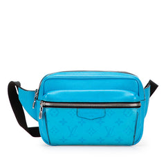 ルイ ヴィトン タイガラマ バムバッグ アウトドア ボディバッグ ウエストバッグ M30459 ラグーンブルー レザー レディース LOUIS VUITTON 【中古】