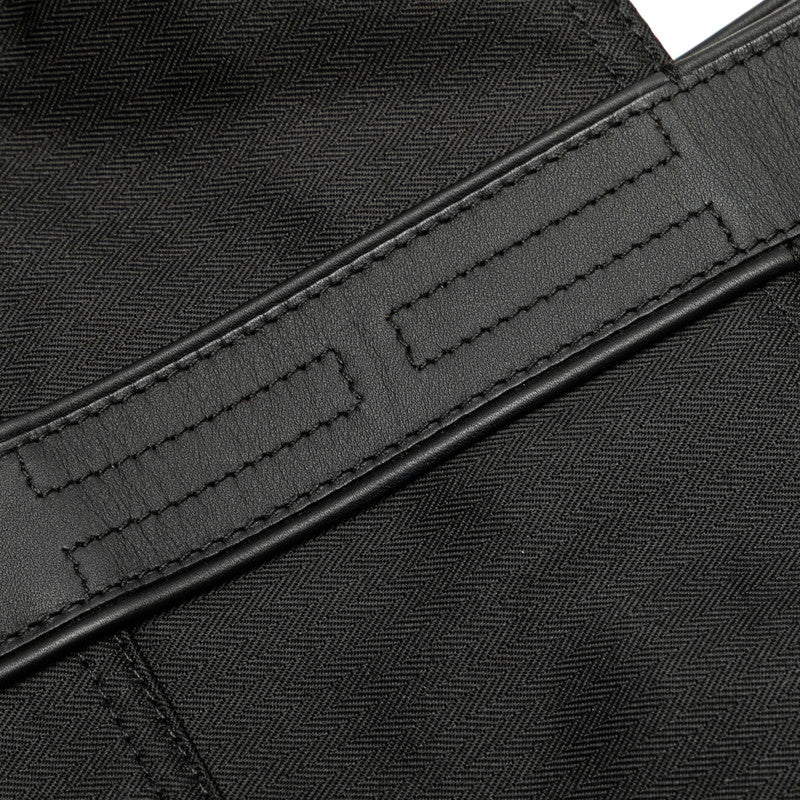 エルメス アカプルコ カバスMM トートバッグ ハンドバッグ ブラック ナイロン レザー レディース HERMES 【中古】