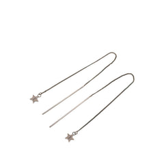 サンローラン スター 星 モチーフ ピアス シルバー メタル レディース SAINT LAURENT 【中古】