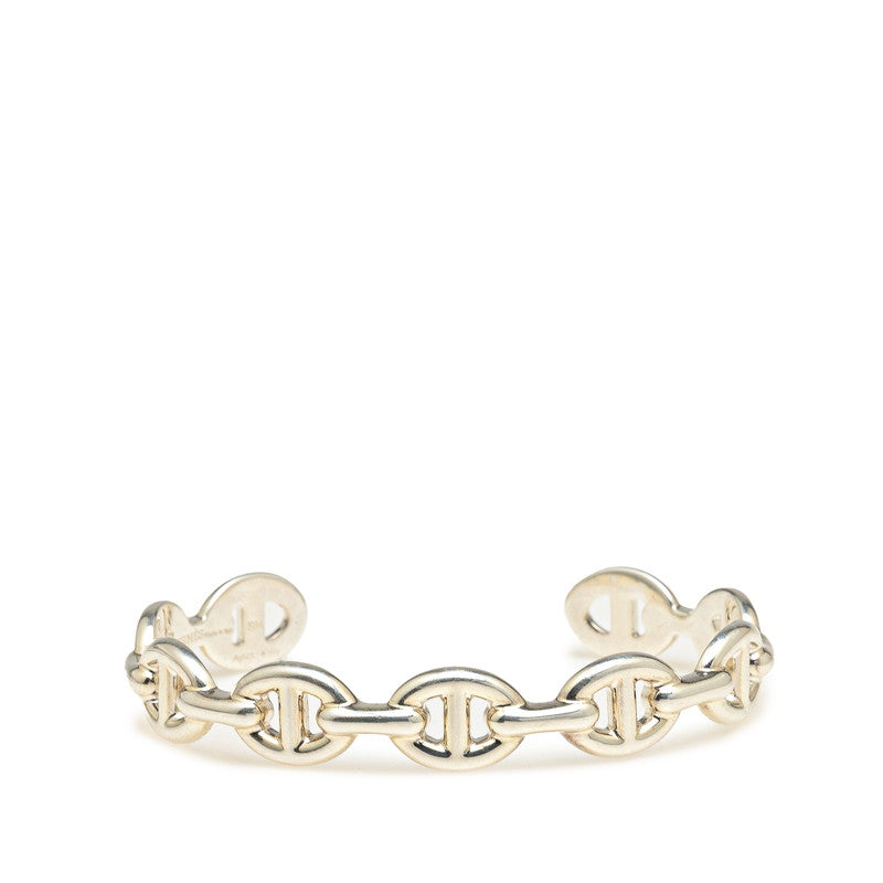 エルメス シェーヌダンクル アンシェネ SH バングル SV925 シルバー メンズ HERMES 【中古】