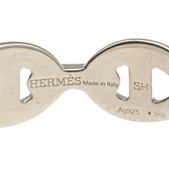 エルメス シェーヌダンクル アンシェネ SH バングル SV925 シルバー メンズ HERMES 【中古】