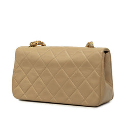 シャネル ココマーク マトラッセ チェーン ショルダーバッグ ベージュ ラムスキン レディース CHANEL 中古