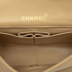 シャネル ココマーク マトラッセ チェーン ショルダーバッグ ベージュ ラムスキン レディース CHANEL 中古