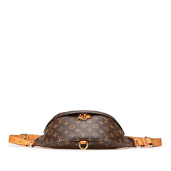 ルイ ヴィトン モノグラム バムバッグ ボディバッグ ウエストバッグ M43644 ブラウン PVC レザー レディース LOUIS VUITTON 【中古】