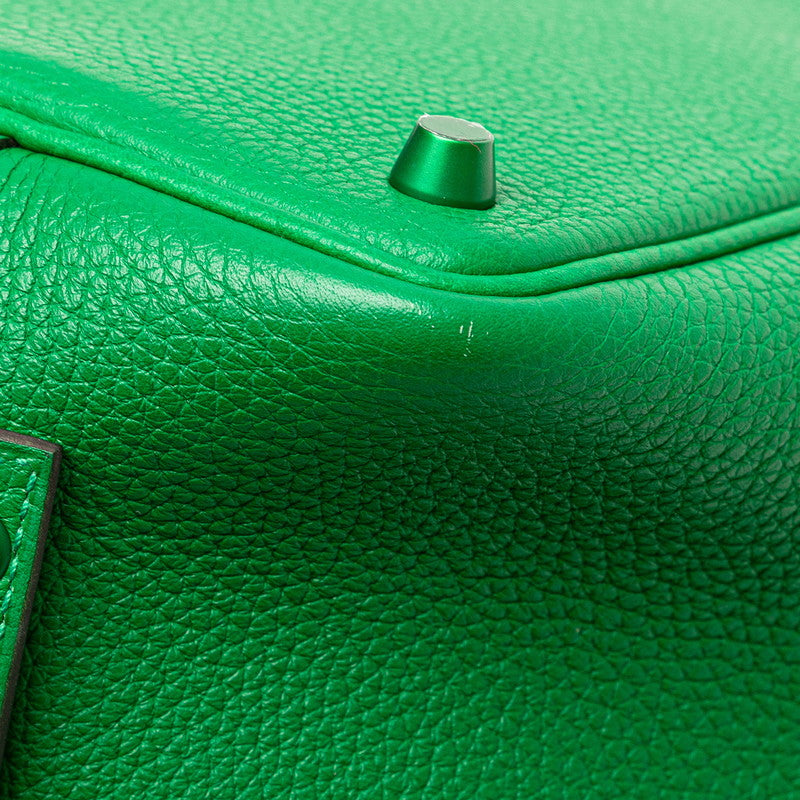 エルメス ピコタンロックPM ハンドバッグ グリーン トリヨンクレマンス レディース HERMES 【中古】