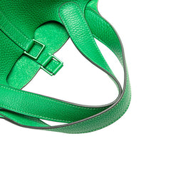 エルメス ピコタンロックPM ハンドバッグ グリーン トリヨンクレマンス レディース HERMES 【中古】