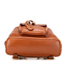 グッチ バンブー リュック バックパック 003 2058 0030 ブラウン レザー レディース GUCCI 【中古】