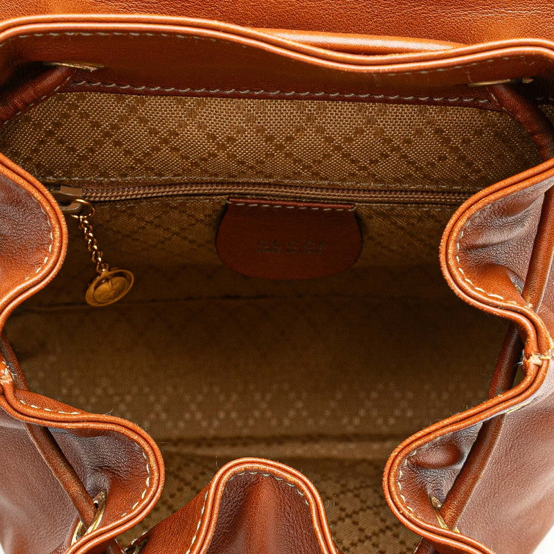 グッチ バンブー リュック バックパック 003 2058 0030 ブラウン レザー レディース GUCCI 【中古】