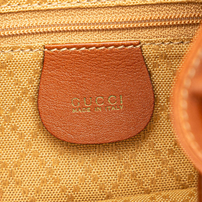 グッチ バンブー リュック バックパック 003 2058 0030 ブラウン レザー レディース GUCCI 【中古】