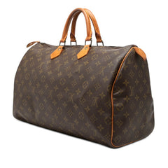 ルイ ヴィトン モノグラム スピーディ40 ハンドバッグ ボストンバッグ M41522 ブラウン PVC レザー レディース LOUIS VUITTON 【中古】