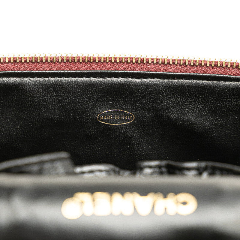 シャネル ココマーク バニティバッグ ワインレッド キャビアスキン レディース CHANEL 【中古】