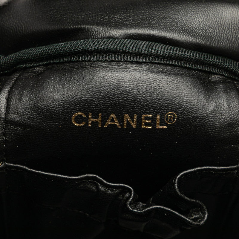 シャネル ココマーク バニティバッグ ワインレッド キャビアスキン レディース CHANEL 【中古】