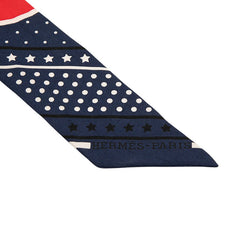 エルメス ツイリー Les Flacons Bandana 香水瓶 スカーフ レッド マルチカラー シルク レディース HERMES 【中古】