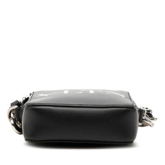 ヴァレンチノ ガラヴァーニ VLTN 斜め掛け ショルダーバッグ ブラック レザー レディース Valentino 【中古】