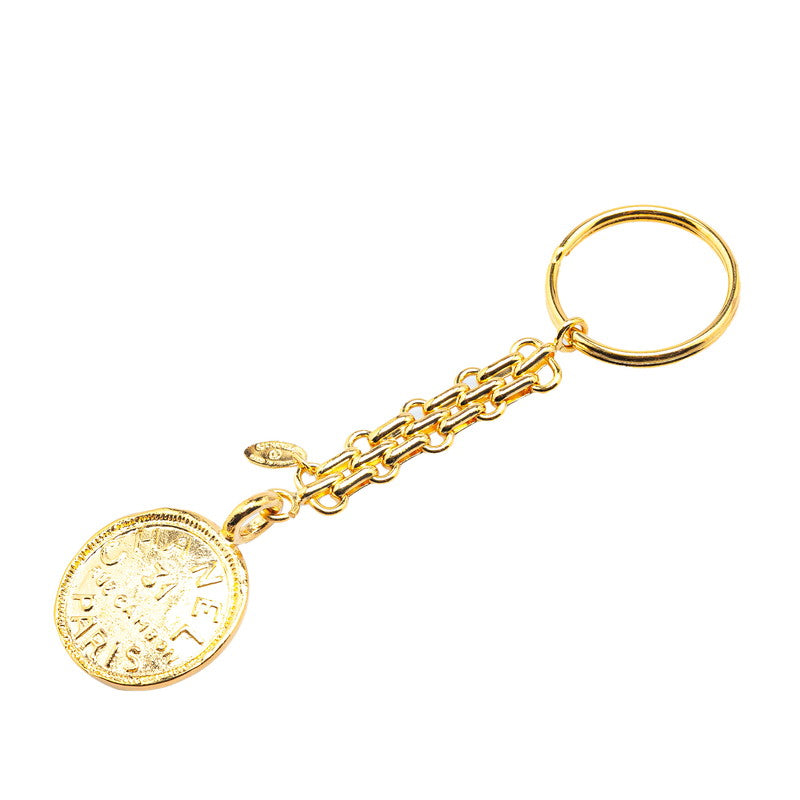 シャネル ヴィンテージ 31 AUE CAMBON カンボン メダル キーホルダー バッグチャーム ゴールド メッキ レディース CHANEL 【中古】