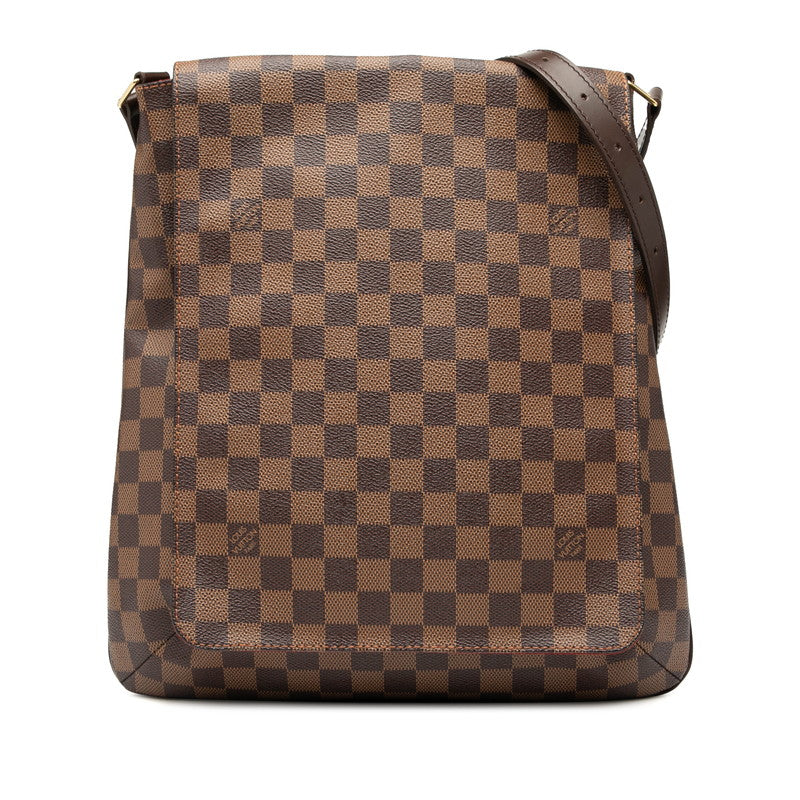 ルイ ヴィトン ダミエ ミュゼット ショルダーバッグ N51302 ブラウン PVC レザー レディース LOUIS VUITTON 【中古】