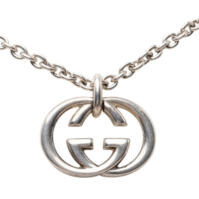 グッチ インタロッキングG チェーン ペンダント ネックレス SV925 シルバー レディース GUCCI 【中古】