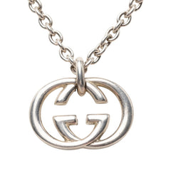 グッチ インタロッキングG チェーン ペンダント ネックレス SV925 シルバー レディース GUCCI 【中古】