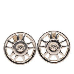 シャネル ココマーク ラウンド イヤリング シルバー メタル レディース CHANEL 【中古】