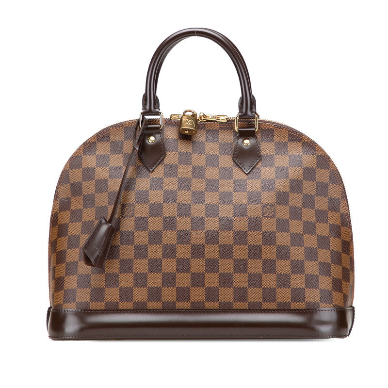ルイ ヴィトン ダミエ アルマMM ハンドバッグ N41247 ブラウン PVC レザー レディース LOUIS VUITTON 【中古】