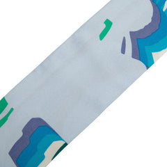 エルメス ツイリー Brides de Gala Shadow ブリッド ドゥ ガラ シャドー スカーフ ブルー グリーン マルチカラー シルク レディース HERMES 【中古】