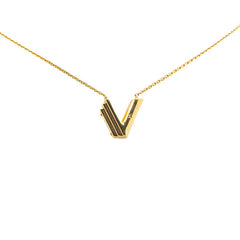ルイ ヴィトン LV&ME V ペンダントネックレス M61077 ゴールド メッキ レディース LOUIS VUITTON 【中古】