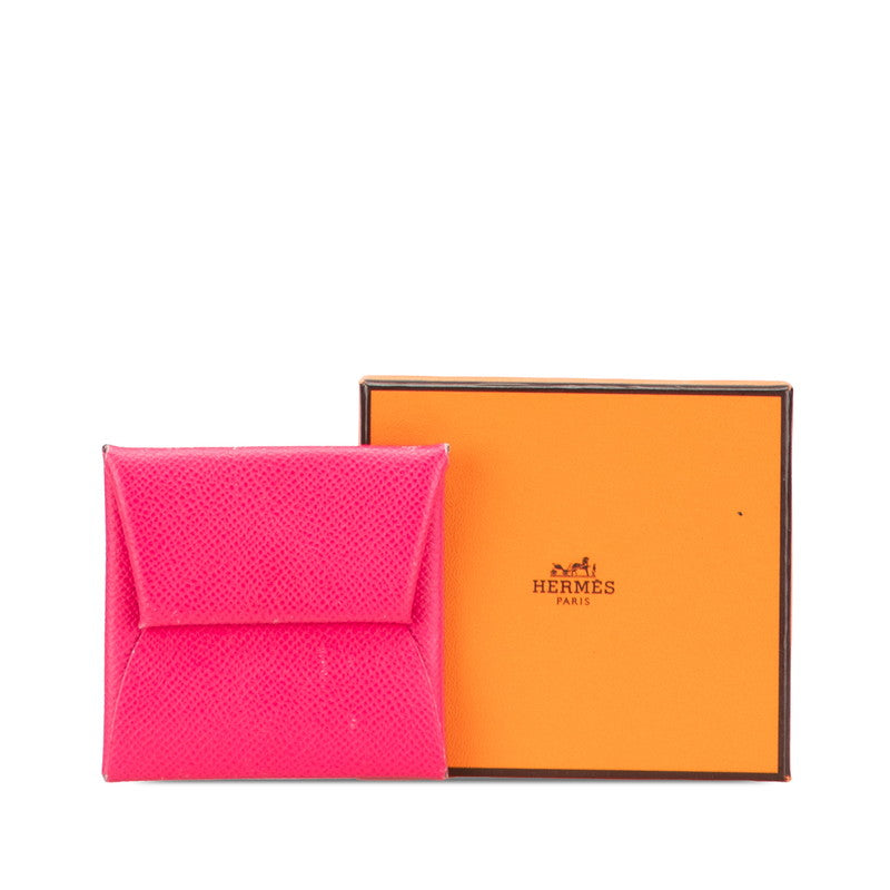 エルメス バスティア コインケース 小銭入れ ピンク ヴォーエプソン レディース HERMES 【中古】