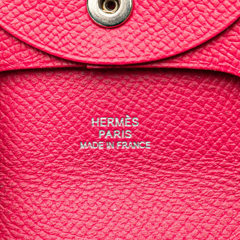 エルメス バスティア コインケース 小銭入れ ピンク ヴォーエプソン レディース HERMES 【中古】