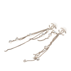 シャネル ココマーク パール ピアス シルバー メタル レディース CHANEL 【中古】