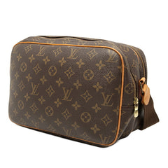 ルイ ヴィトン モノグラム リポーターPM 斜め掛け ショルダーバッグ M45254 ブラウン PVC レザー レディース LOUIS VUITTON 【中古】